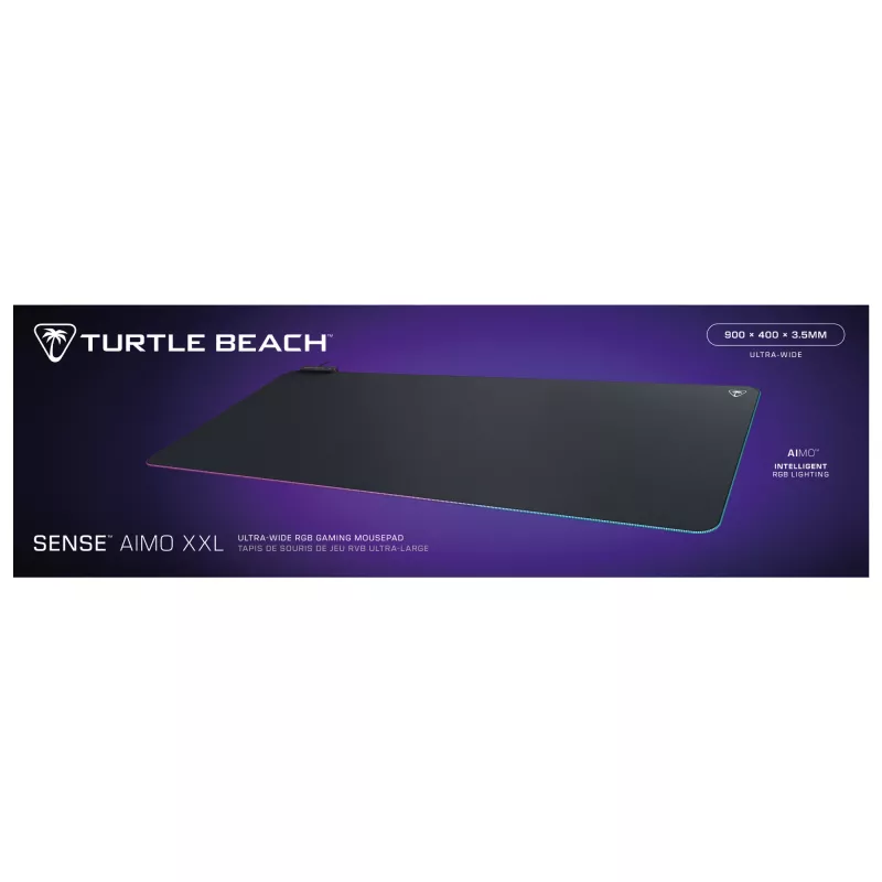 Turtle Beach Sense AIMO XXL Ultra-Wide žaidimų pelės kilimėlis su RGB apšvietimu