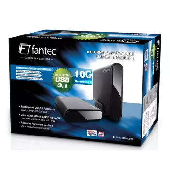 Fantec DB-ALU31 išorinis HDD dėklas 3,5 colio juodas