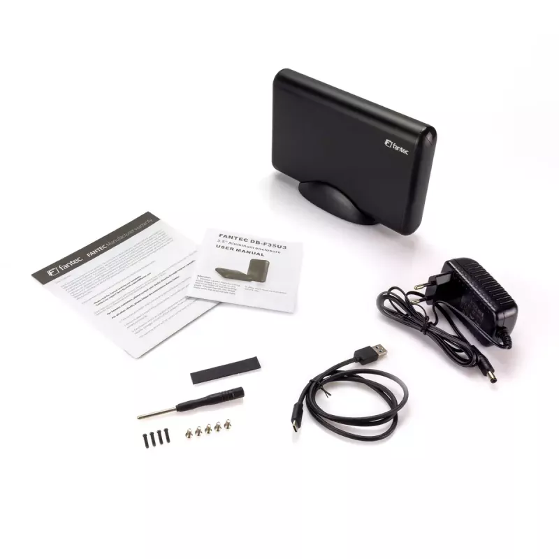 Išorinis HDD korpusas Fantec DB-F35U3 Juodas 3,5 colio