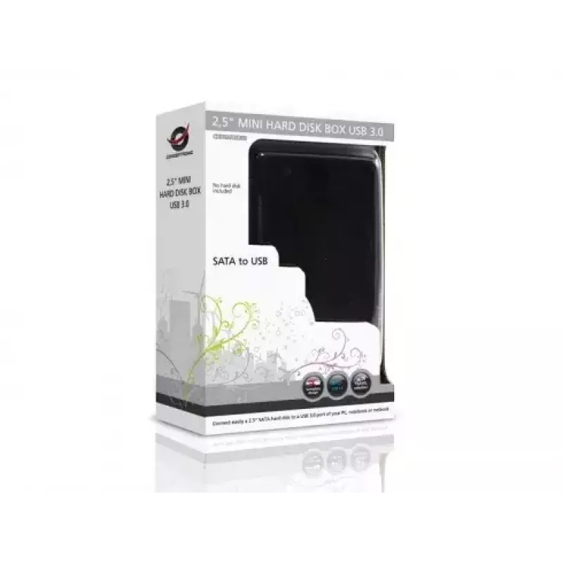 HDD dėklas Conceptronic CHD2MUSB3B Mini USB 3.0