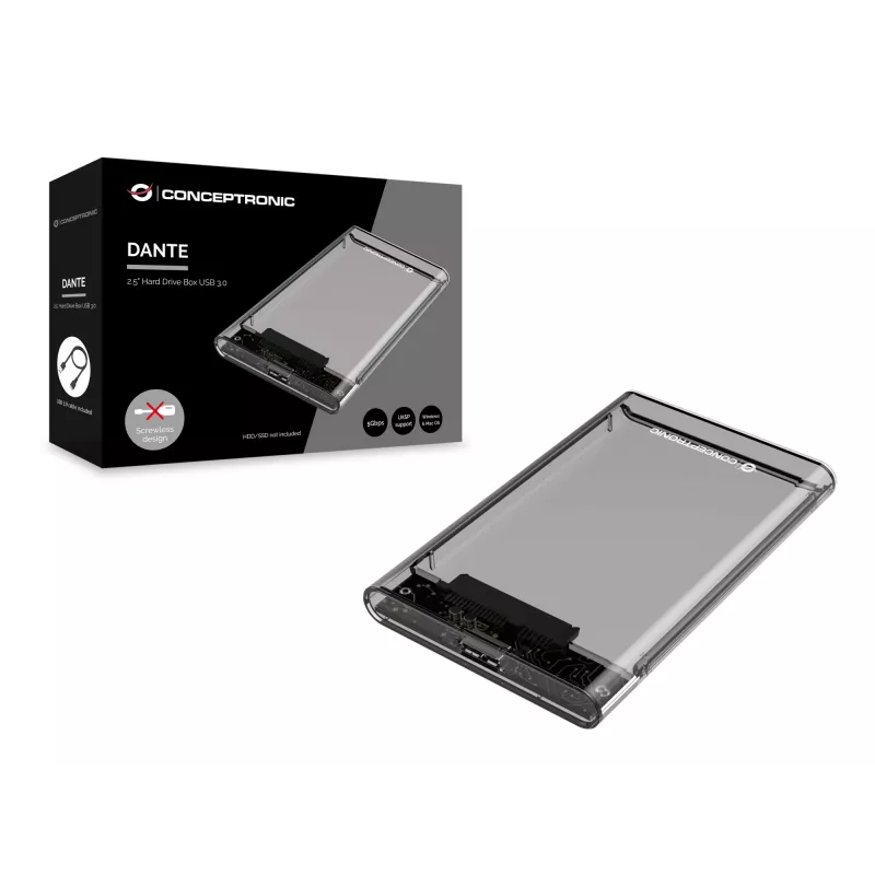 Conceptronic DANTE 2,5 colio išorinis kietojo disko dėklas USB 3.0