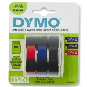 DYMO 3D etikečių juosta S0847750, 9 mm x 3 m, 3 ritiniai