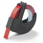 DYMO 520102 lipni etiketė raudona, 9 mm x 3 m, reljefiniams žymekliams