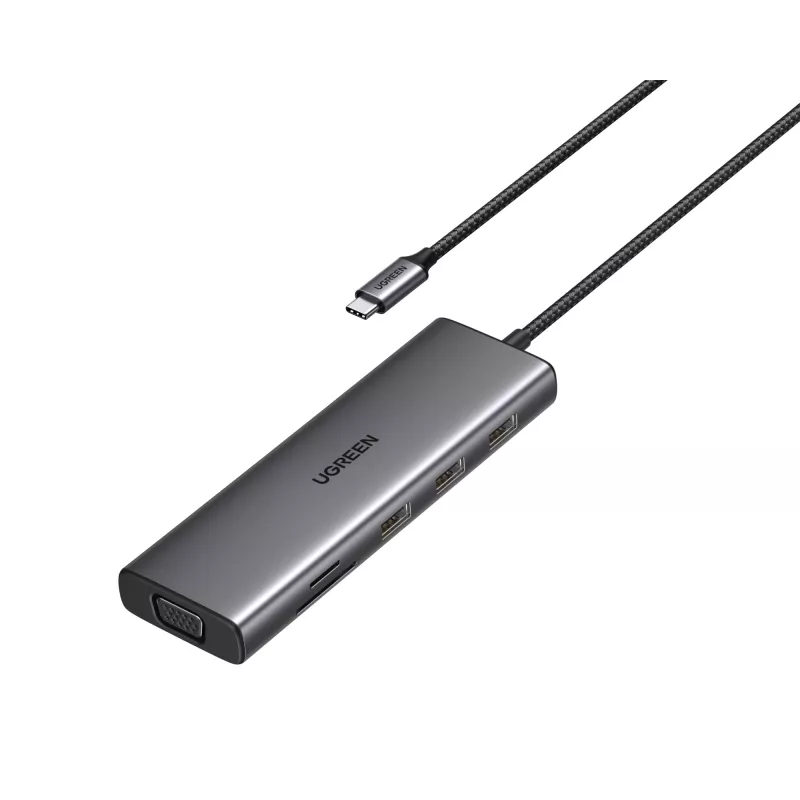 UGREEN Revodok 10-in-1 USB-C stotelė UGREEN 15601 10 prievadų 4K HDMI
