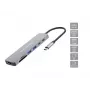 Conceptronic DONN28G 7-in-1 USB 3.2 Gen 1 dokų stotelė, 4K60Hz HDMI, USB-A 5Gbps x 2, USB-C 5Gbps, SD, TF/MicroSD, 100W USB PD