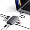 Satechi ST-U4MA3M USB4 daugiafunkcis adapteris 8K HDMI, 100W PD, pilka