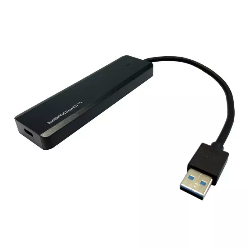 USB šakotuvas LC-Power LC-HUB-U3-4-V2 USB 3.2 Gen 1 Type-A Type-C 5 Mbit/s Juodas