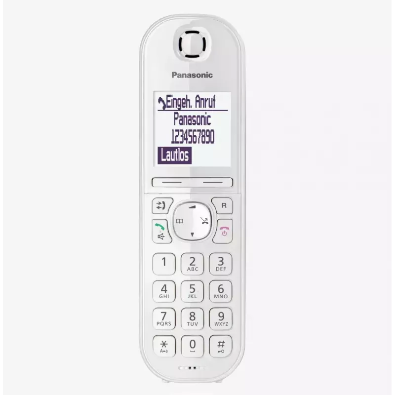 Panasonic KX-TGQ200GW DECT belaidis skaitmeninis telefonas, baltas
