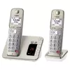 DECT belaidis telefonas Panasonic KX-TGE262GN su dviem rageliais, garsiakalbiu, atsakikliu ir skambučio numerio rodymu