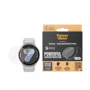 PanzerGlass ® Apsauginis stikliukas Samsung Galaxy Watch8 | Watch7 44mm | Ultra-Wide Fit