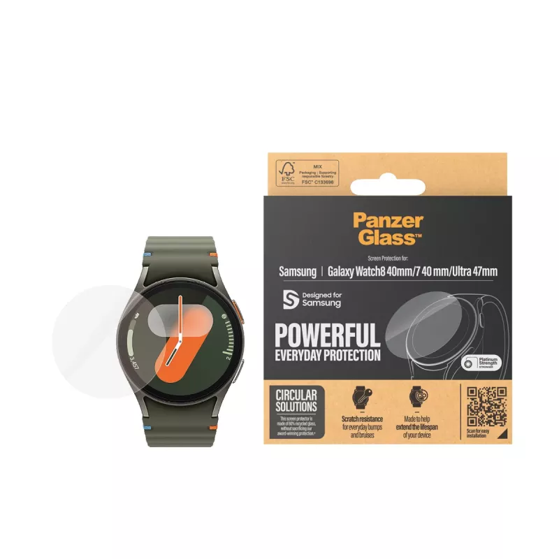 PanzerGlass ® Apsauginė plėvelė Samsung Galaxy Watch8 40mm | Watch Ultra 47mm | Watch7 40mm