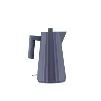 Elektrinis virdulys ALESSI Plissé 1,0 L 2200 W — termoplastinė derva, automatinis išsijungimas, nuimamas snapelio filtras, paslėptas pagrindas (baltas)