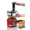 Ariete 1782 Gourmet Pro Moderna virtuvės kombainas, 3L pjaustymo indas, 2L blenderis, 2 greičiai + Pulse, peilių rinkinys + nerūdijančio plieno diskas, sulčiaspaudės priedas, raudonas