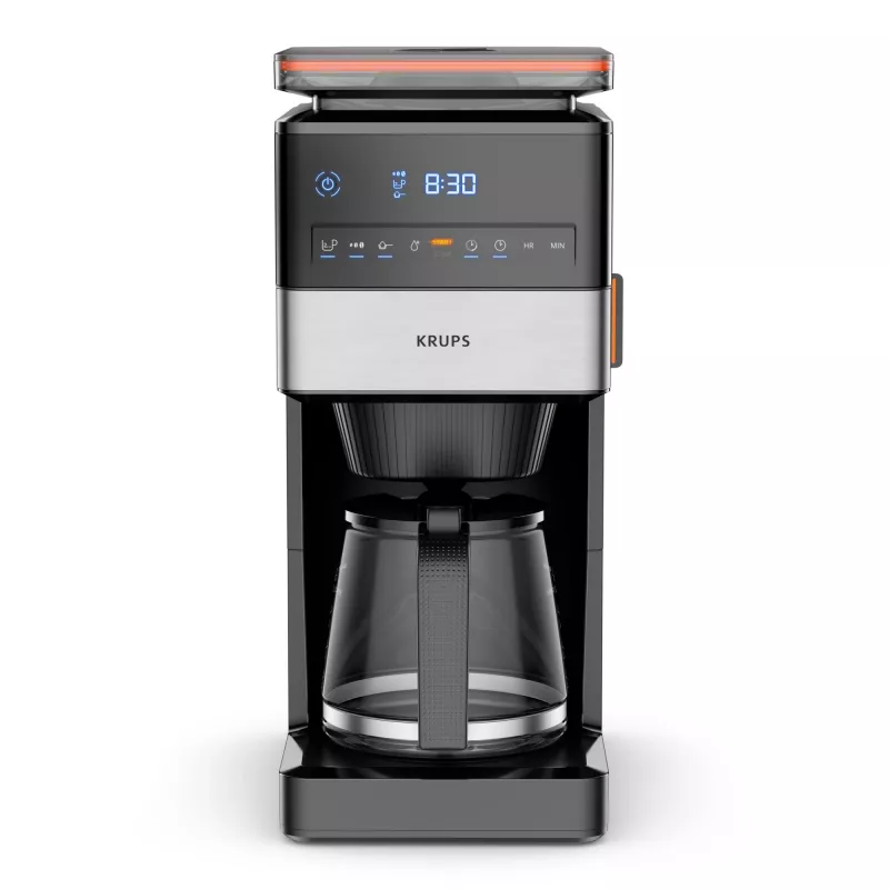 Krups Aroma Partner KM8428 kavos aparatas – lašelinė kavavirė su malūnėliu, 1,5 L