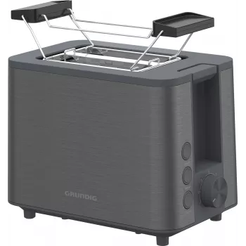 Grundig TA 7340 Inox skrudintuvas 2 griežinėliams 950 W juodas