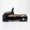 Ariete 1916 Multi Grill 3 in 1 – elektrinis grilis, kepsninė, lygi ir briaunota plokštė – 180° atidarymas – reguliuojamas termostatas – 2400 W – juoda