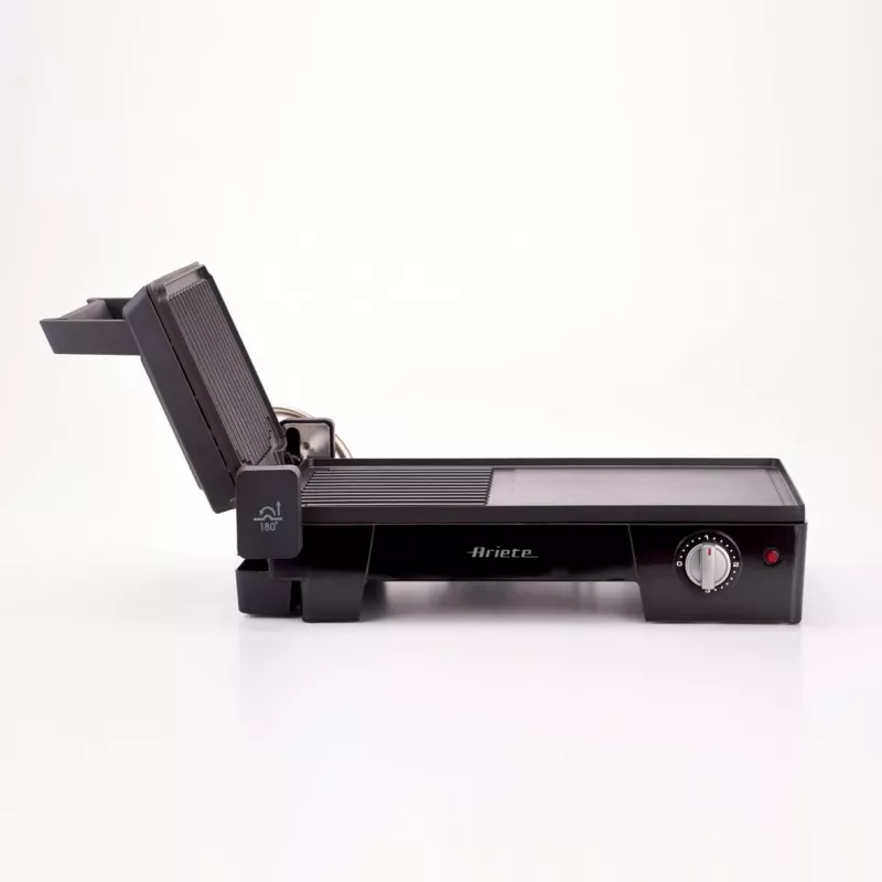 Ariete 1916 Multi Grill 3 in 1 – elektrinis grilis, kepsninė, lygi ir briaunota plokštė – 180° atidarymas – reguliuojamas termostatas – 2400 W – juoda