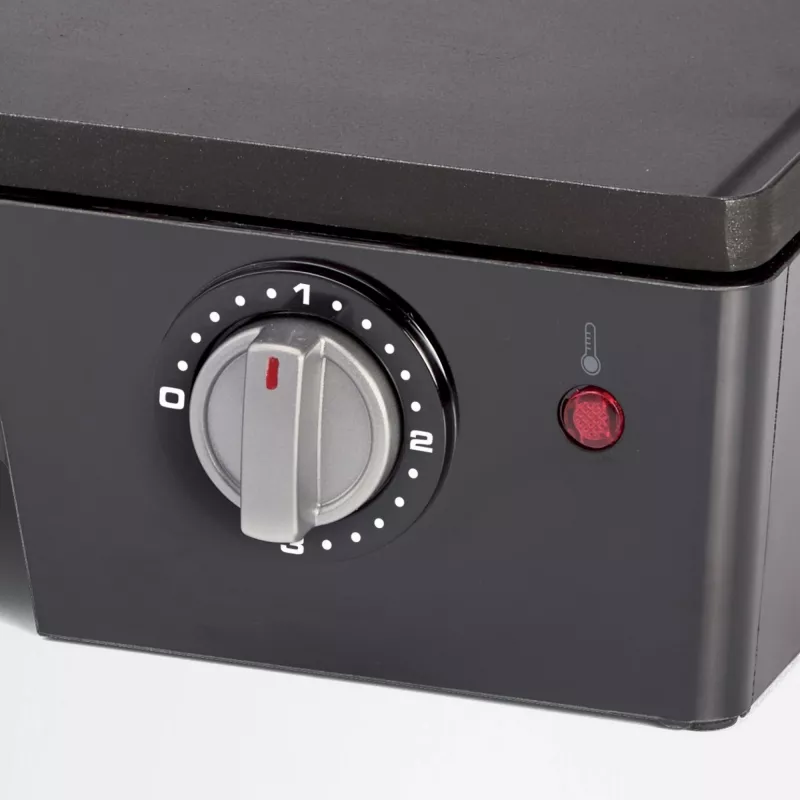 Ariete 1916 Multi Grill 3 in 1 – elektrinis grilis, kepsninė, lygi ir briaunota plokštė – 180° atidarymas – reguliuojamas termostatas – 2400 W – juoda