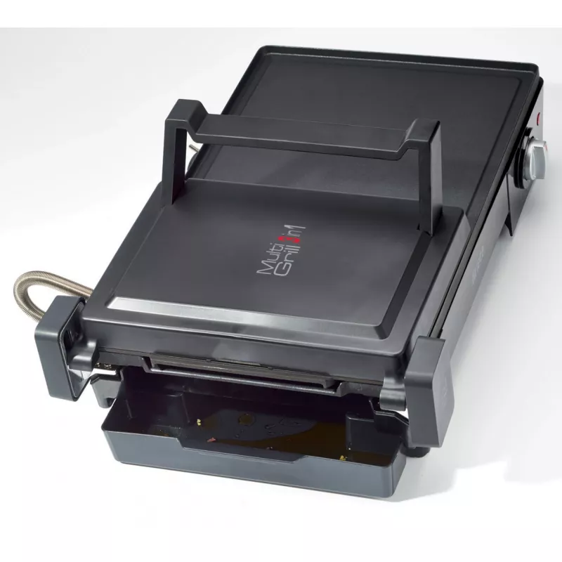 Ariete 1916 Multi Grill 3 in 1 – elektrinis grilis, kepsninė, lygi ir briaunota plokštė – 180° atidarymas – reguliuojamas termostatas – 2400 W – juoda