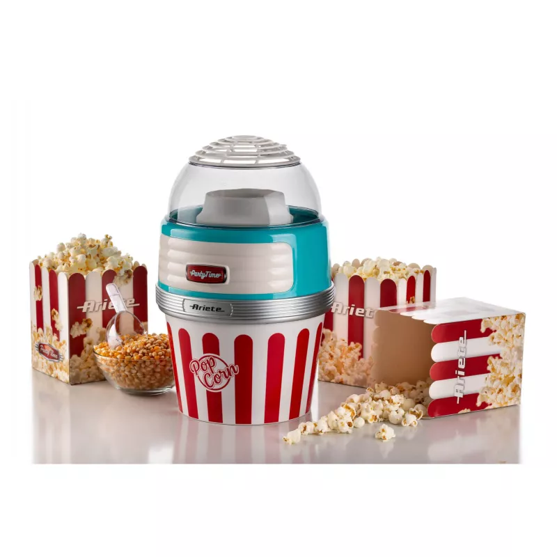 Ariete Popcorn XL spragintų kukurūzų aparatas, 1100 W, mėlynas