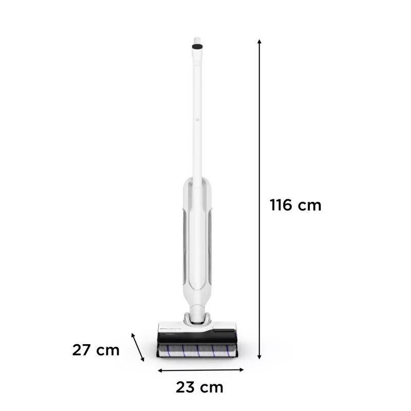 Rowenta X Clean 10 2-in-1 šlapiai ir sausai valantis belaidis dulkių siurblys 200 W sidabrinis, baltas