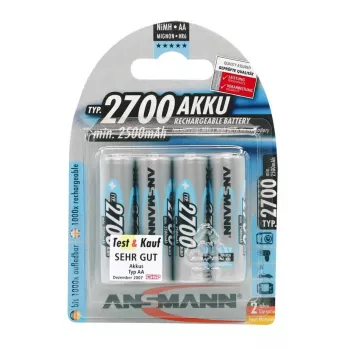 Baterija AA HR6 Ansmann Blister 4 vnt. Akumuliatoriai 2700 mAh