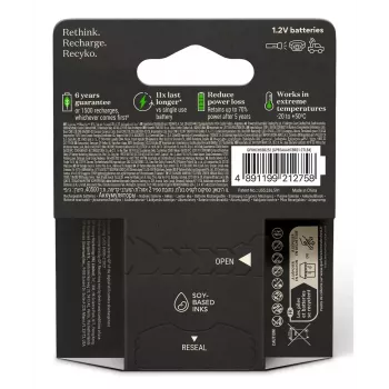 Įkraunama baterija GP Batteries ReCyko Pro GPRCP80AAA174C4 AAA NiMH 14g