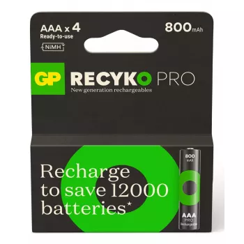 Įkraunama baterija GP Batteries ReCyko Pro GPRCP80AAA174C4 AAA NiMH 14g