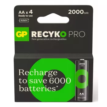 Įkraunama baterija GP Batteries ReCyko Pro GPRCP200AA167C4 AA NiMH 30g