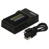 Duracell USB kroviklis Sony NP-FP50, 70, 90, 51, 71, 91 akumuliatoriams, juodas