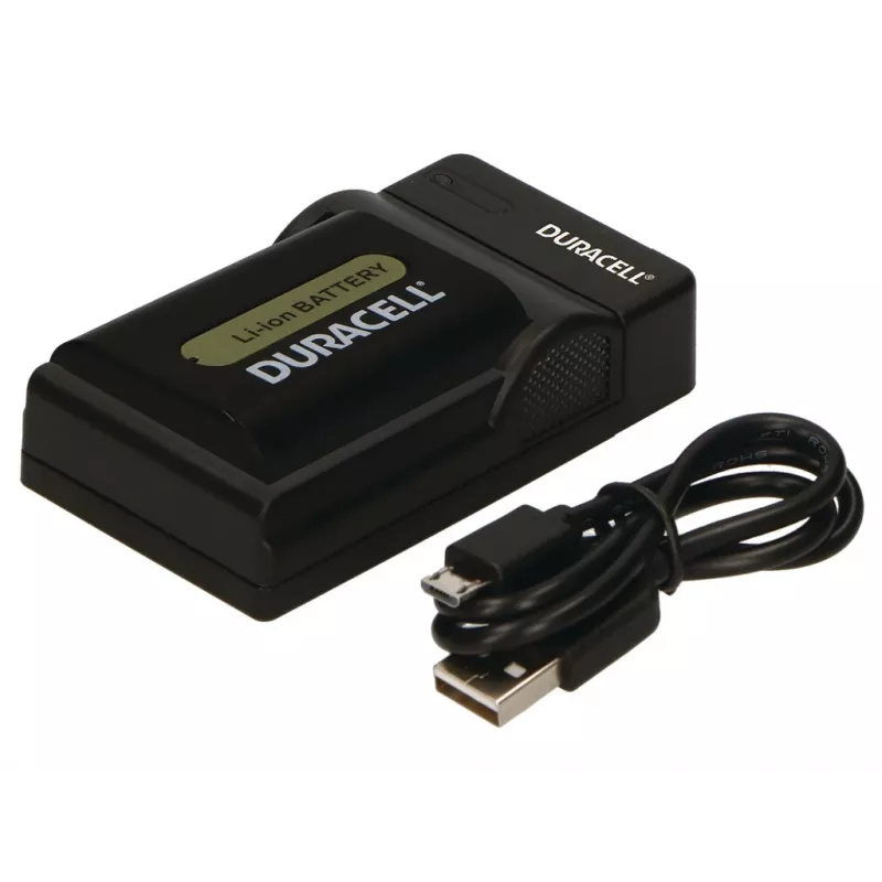 Duracell USB kroviklis Sony NP-FP50, 70, 90, 51, 71, 91 akumuliatoriams, juodas