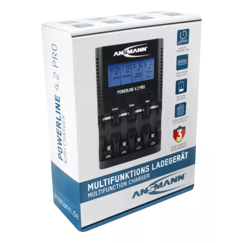 Baterijų įkroviklis Ansmann Powerline 4.2 Pro