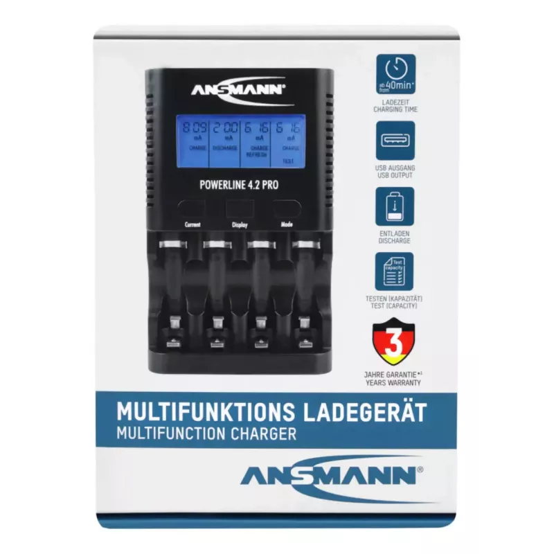 Baterijų įkroviklis Ansmann Powerline 4.2 Pro