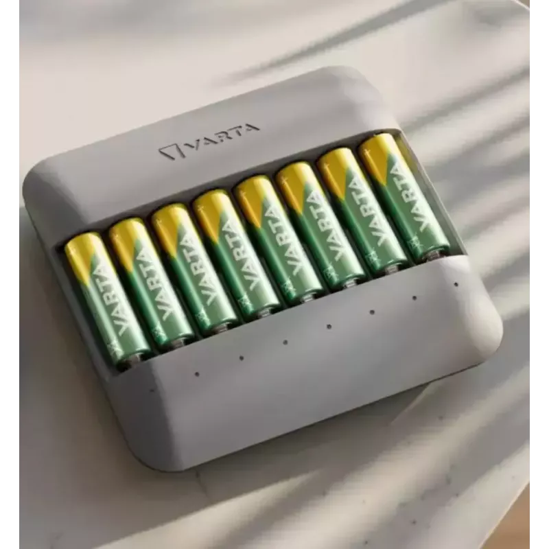 Įkroviklis Varta Eco Charger Multi USB NiMH AA/AAA, 8 baterijų, 2100 mAh, 1 val., pilka