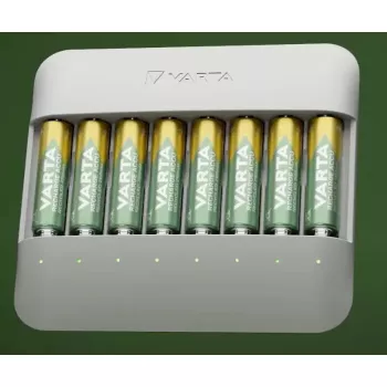 Įkroviklis Varta Eco Charger Multi USB NiMH AA/AAA, 8 baterijų, 2100 mAh, 1 val., pilka