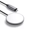 Satechi ST-UCQIMCM belaidis magnetinis įkroviklis su USB-C laidu, pilka/balta