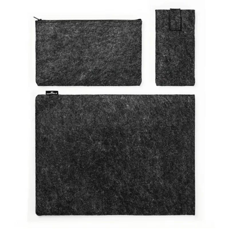 Durable MultiBag Effect 507158 dėklas nešiojamam kompiuteriui / planšetei, 16,4 colio, iš perdirbto PET veltinio, su kišenėmis priedams ir telefonui