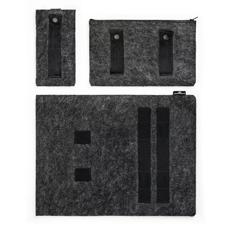 Durable MultiBag Effect 507158 dėklas nešiojamam kompiuteriui / planšetei, 16,4 colio, iš perdirbto PET veltinio, su kišenėmis priedams ir telefonui