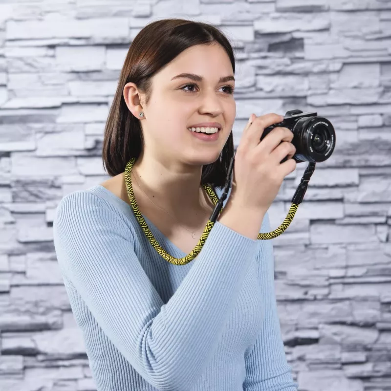Hama Braid 120 dirželis skaitmeniniam fotoaparatui Nailonas Juoda, Geltona