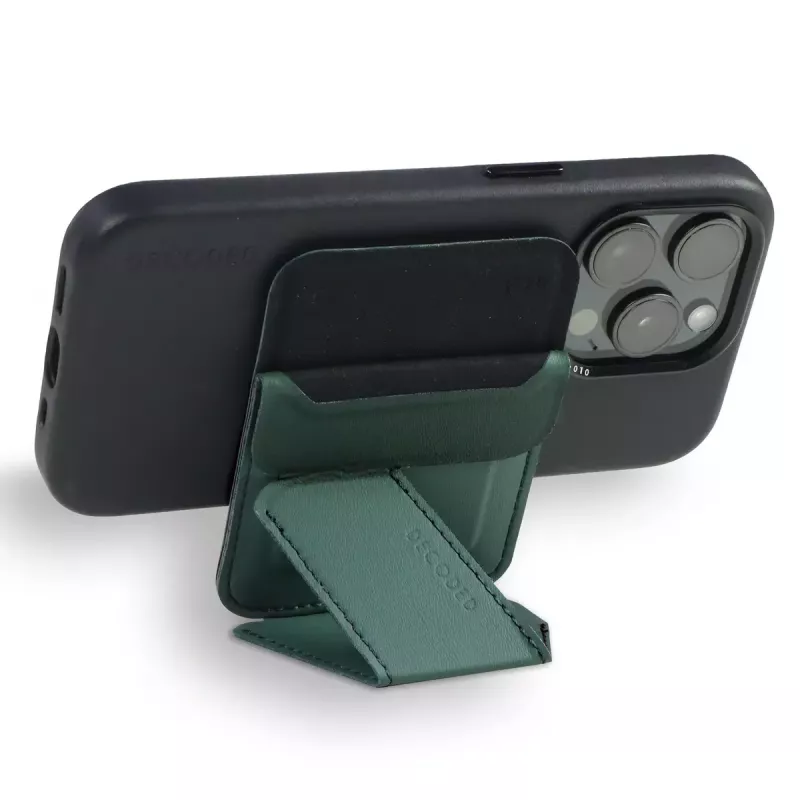 Dėklas-piniginė Decoded D24MSCS1SF žalias silikoninis su MagSafe