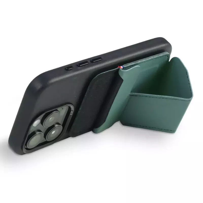 Dėklas-piniginė Decoded D24MSCS1SF žalias silikoninis su MagSafe
