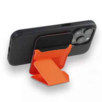 Decoded D24MSCS1AH Oranžinė silikoninė piniginė su MagSafe ir stovu
