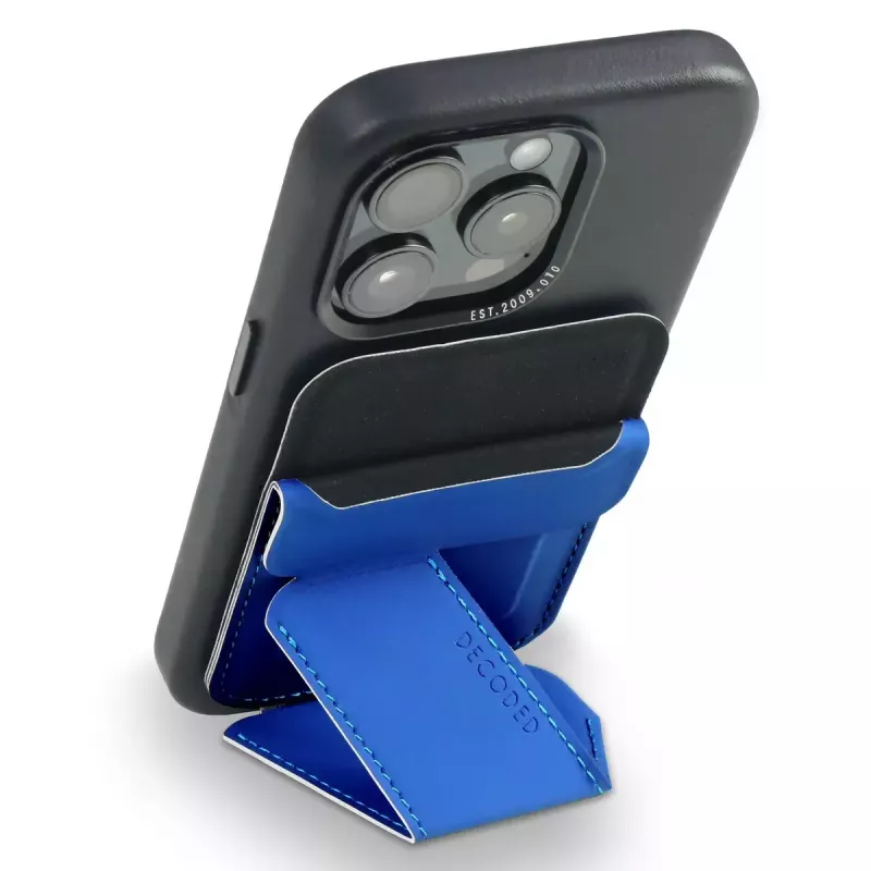 Plaštakinė dėklė-piniginė Decoded D24MSCS1GB Mėlyna Silikoninė su MagSafe ir RFID apsauga