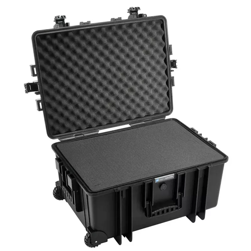Trolley dėklas B&W 6800/B/SI polipropileno juodas 8,12 kg