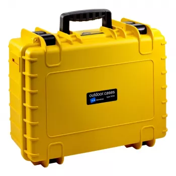 B&W Cases Type 5000 Yellow kietas dėklas