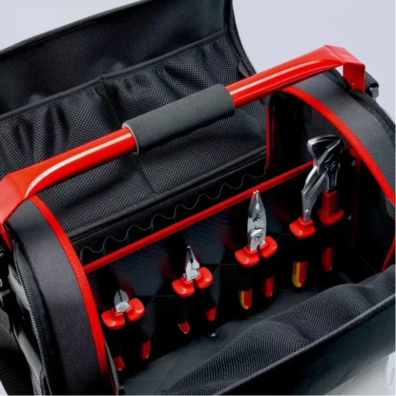 Knipex 00 21 08 LE dėklas įrankiams, juodas/raudonas, poliesteris