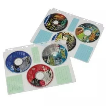 Hama CD-ROM indeksiniai vokai 60 diskų permatomi