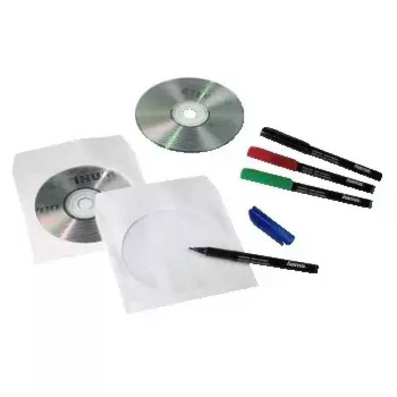 Hama popieriniai CD-ROM vokeliai 50 vnt., balti