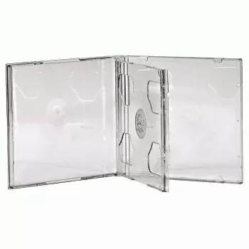 CD dvigubas jewel dėklas Hama 44752, pakuotė po 5 vienetus, 2 diskams, skaidrus