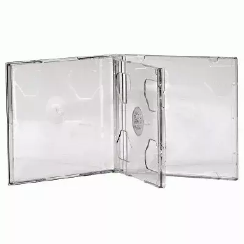 CD dvigubas jewel dėklas Hama 44752, pakuotė po 5 vienetus, 2 diskams, skaidrus